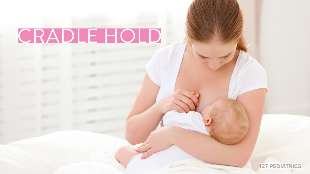 cradle hold breastfeeding position 